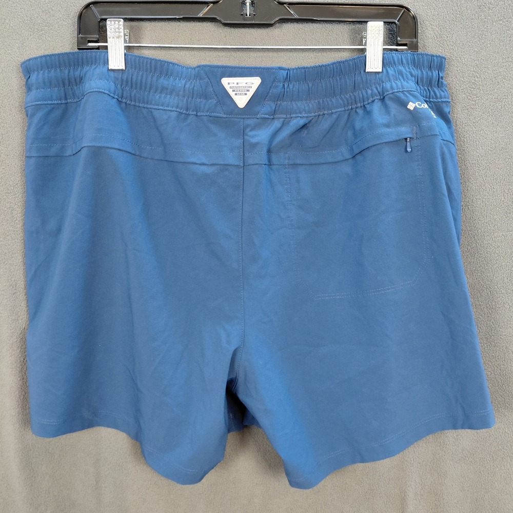 Columbia PFG Mens XL Fishing Shorts Elastic Waist Drawstring Outdoor 5in Inseam - Picture 5 of 13